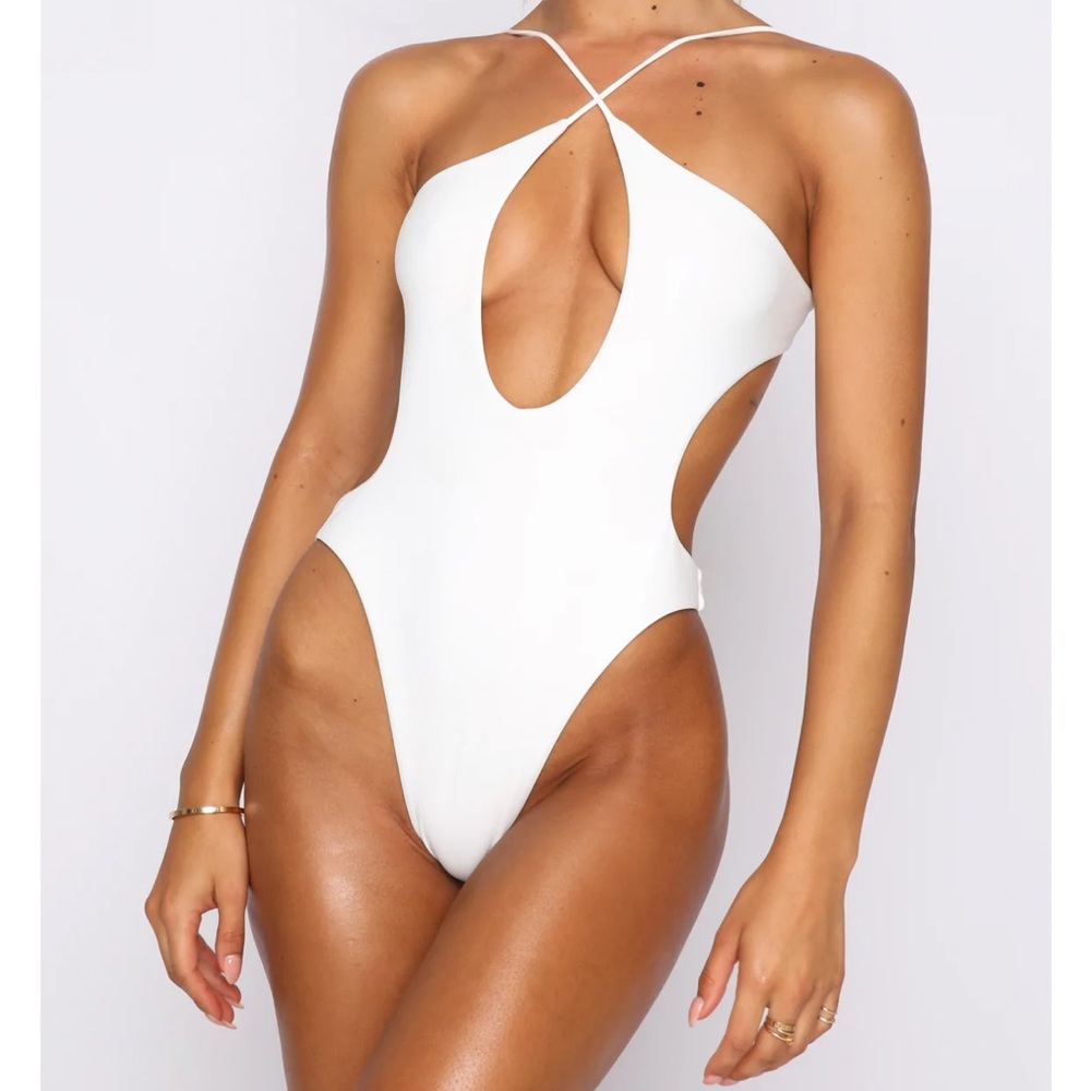 Colombia White One Piece Bodysuit
